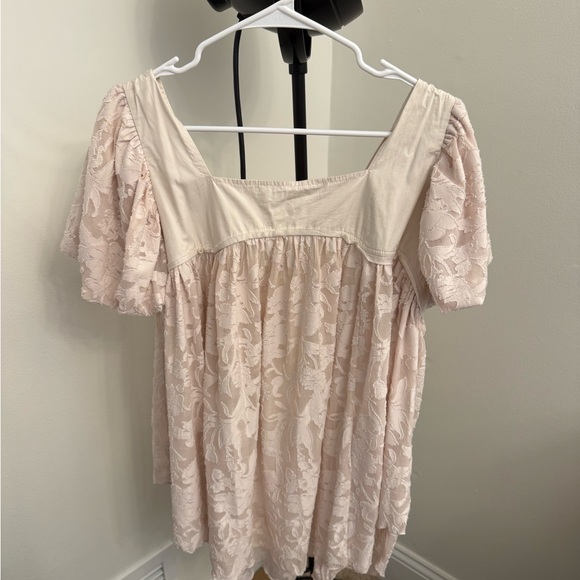 NWT Free People Sunrise to Sunset Top in Champagne Dreams, size L - Picture 6 of 8